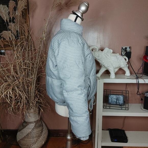 American Eagle Outfitters AEO AE Size Medium M Puffer Cropped Coat Reversible - Picture 11 of 15